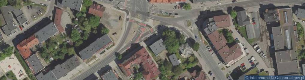 Zdjęcie satelitarne Wspólnota Mieszkaniowa ul.Wojska Polskiego 45 Jelenia Góra