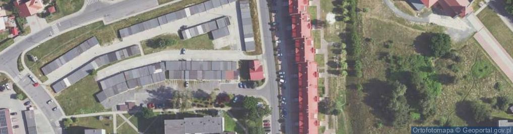 Zdjęcie satelitarne Wspólnota Mieszkaniowa ul.Wyczółkowskiego 1, 3, 5 Bogatynia