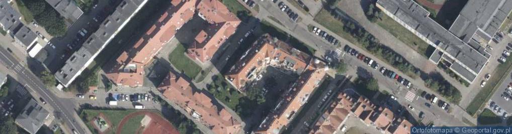 Zdjęcie satelitarne Wspólnota Mieszkaniowa w Zieleniewie ul.Malinowa 56 i 56 A 78-100 Kołobrzeg