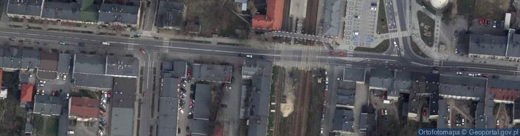 Zdjęcie satelitarne Zakłady Zbożowo Młynarskie w Piotrkowie Tryb