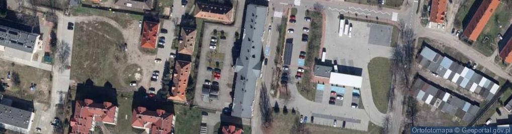 Zdjęcie satelitarne Zespół Administracyjny Oświaty w Słubicach