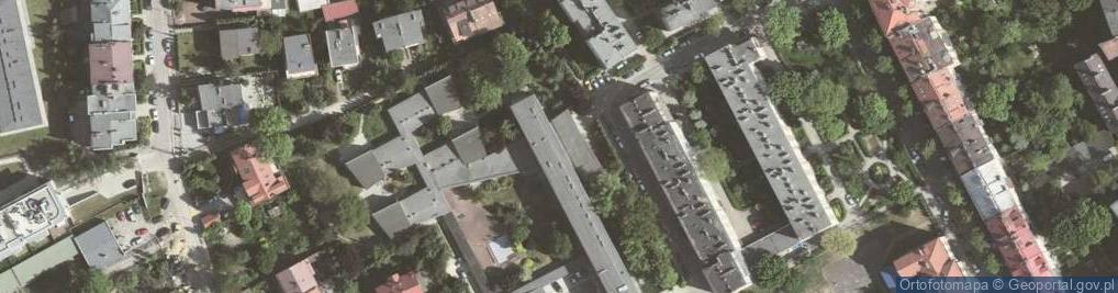 Zdjęcie satelitarne Zespół Państwowych Szkół Plastycznych w Krakowie Państwowa Ogólnokształcąca Szkoła Sztuk Pięknych im J Czapskiego