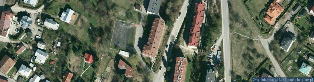 Zdjęcie satelitarne Zespół Szkół Gastronomiczno Hotelarskich w Iwoniczu Zdroju