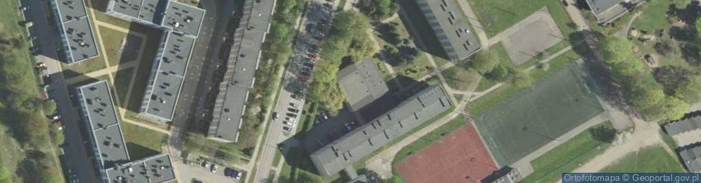 Zdjęcie satelitarne Zespół Szkół Handlowo Ekonomicznych im M Kopernika w Białymstoku