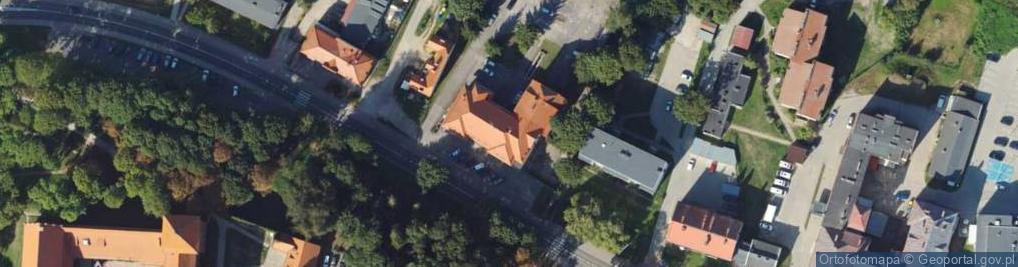 Zdjęcie satelitarne ZT NSZZ Policjantów w Nidzicy