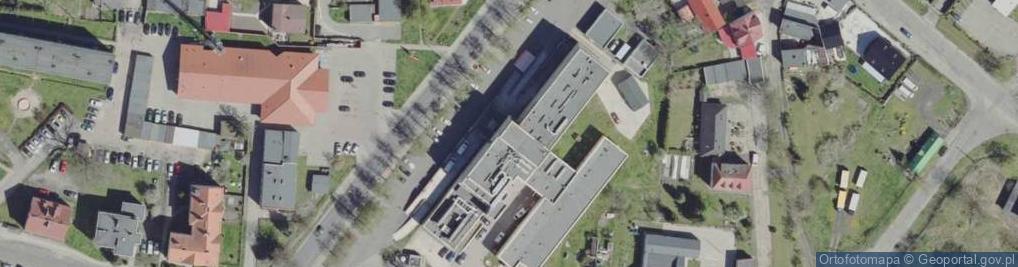 Zdjęcie satelitarne Zwązek Zawodowy Pracowników Służby Zdrowia Samodzielnego Publicznego Zakładu Opieki Zdrowotnej w Żaganiu