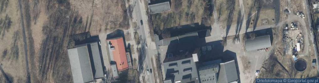 Zdjęcie satelitarne Związek Zawodowy Pracowników Fabryki Nici Ariadna