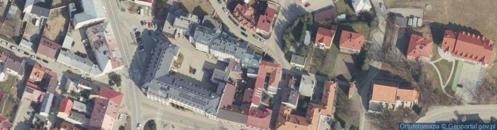 Zdjęcie satelitarne Związek Zawodowy Pracowników Zakładu Ubezpieczeń Społecznych Kadra Oddziału Zus w Jaśle