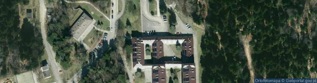Zdjęcie satelitarne Związek Zawodowy Pracowników Zespołu Szkół Specjalnych w Rymanowie Zdroju