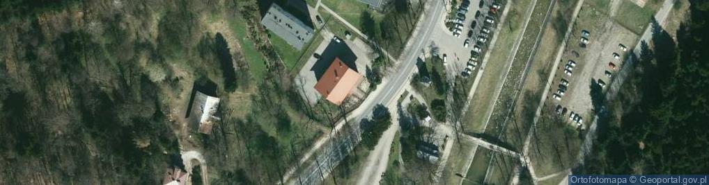 Zdjęcie satelitarne Związek Zawodowy Uzdrowiskowiec w Rymanowie Zdroju
