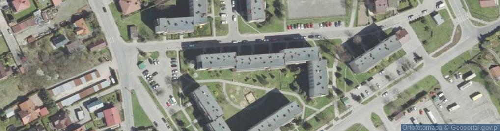 Zdjęcie satelitarne Miejskie Przedszkole Nr 20 Z Oddziałami Integracyjnymi ?w Nowym Sączu