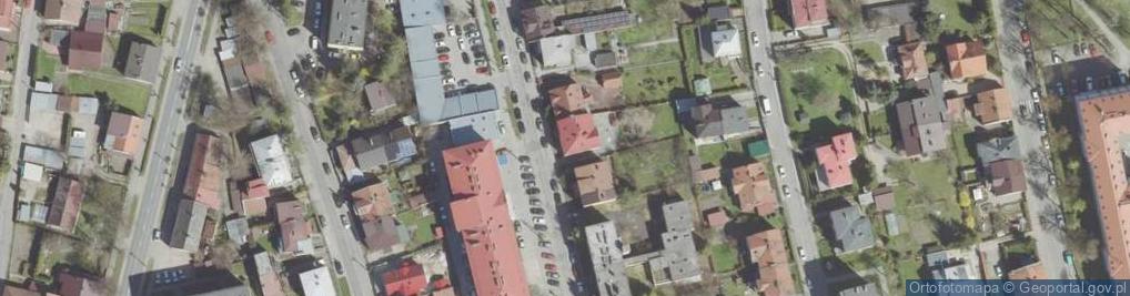 Zdjęcie satelitarne Niepubliczne Przedszkole Artystyczne'Miś' Ul. Sienkiewicza 49 33-300 Nowy Sącz