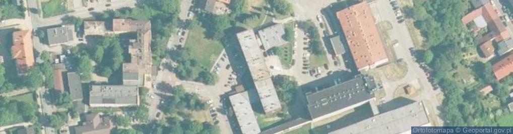 Zdjęcie satelitarne ZZOZ w Wadowicach