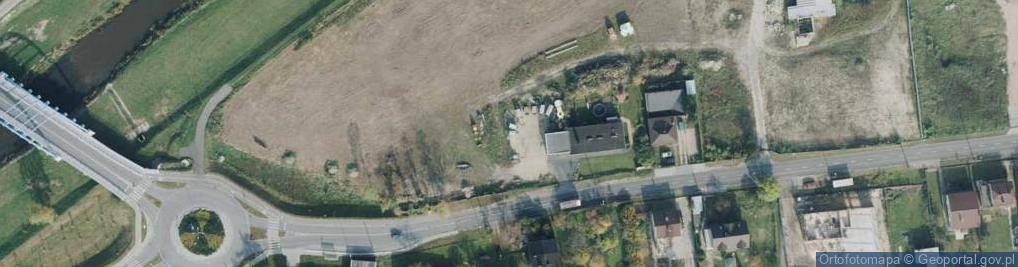 Zdjęcie satelitarne Domineks Wypożyczalnia przyczep, dłużyc, lawet, pod motocykl,