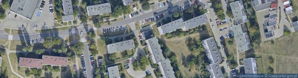 Zdjęcie satelitarne 1) Pub 13 2) Trans Pool