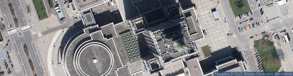 Zdjęcie satelitarne Taras widokowy Pałacu Kultury