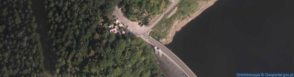 Zdjęcie satelitarne Zapora