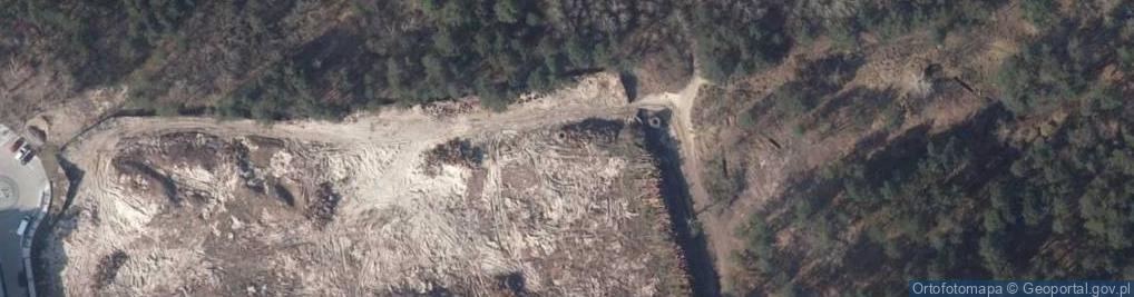 Zdjęcie satelitarne Świnoujście: FuMO-214 Würzburg-Riese (Kriegsmarine)