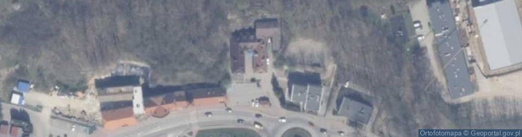 Zdjęcie satelitarne Czerwony widelec