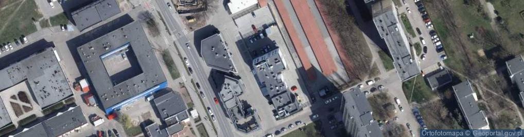Zdjęcie satelitarne Komisariat Policji III oraz Rewir 1 i 2