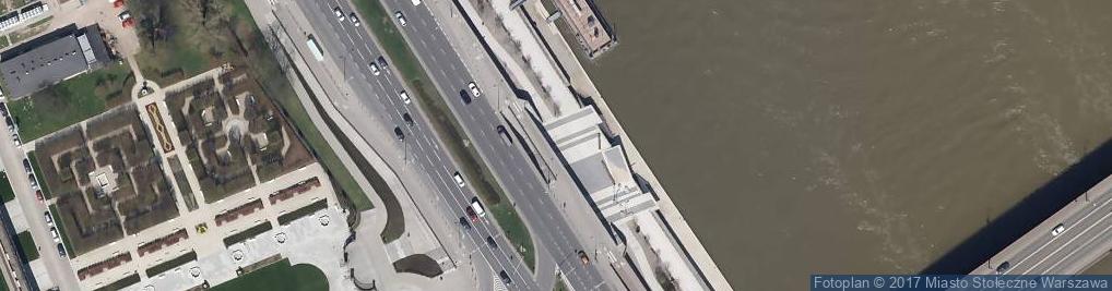 Zdjęcie satelitarne Wjazd i wyjazd pod Wisłostradą - wschód