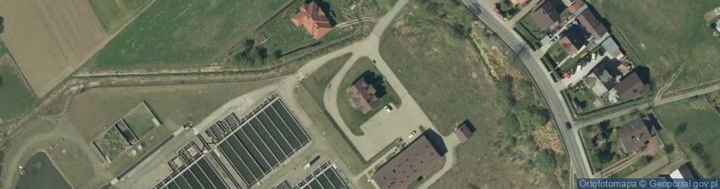 Zdjęcie satelitarne Gospodarstwo Rybackie Eko-Pstrąg Beskid w Ropie