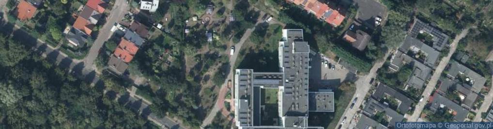 Zdjęcie satelitarne kaplica św. Wojciecha w Domu Kombatanta