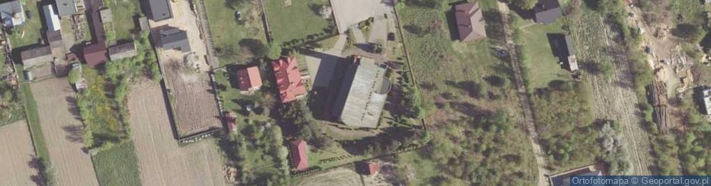 Zdjęcie satelitarne Matki Boskiej Częstochowskiej w Pelagowie-Trablicach