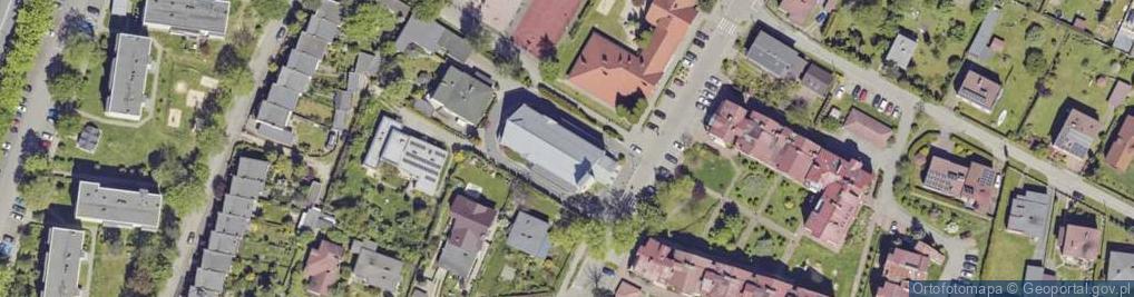 Zdjęcie satelitarne Najświętszego Serca Pana Jezusa