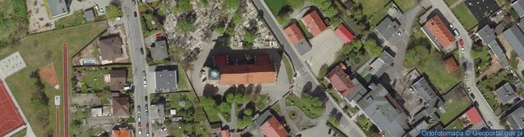 Zdjęcie satelitarne Najświętszej Maryi Panny Wniebowziętej, Fara
