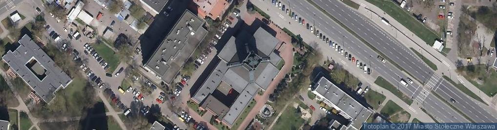 Zdjęcie satelitarne p.w. św. Maksymiliana Kolbego