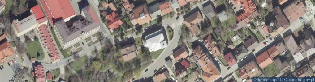 Zdjęcie satelitarne p.w. św. Stanisława Kostki