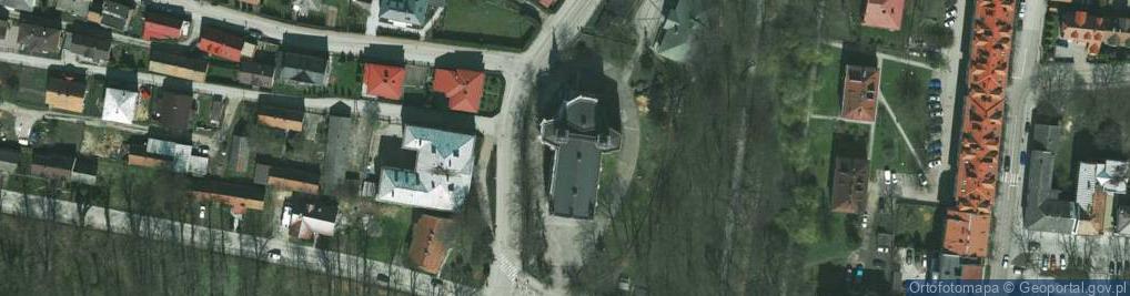 Zdjęcie satelitarne Parafia pw. św. Marcina z Tours w Krzeszowicach