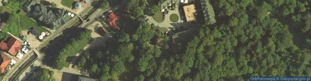 Zdjęcie satelitarne Przemienienia Pańskiego i MB Częstochowskiej