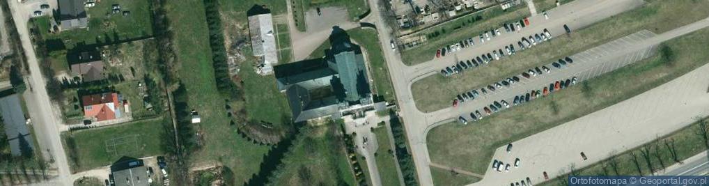 Zdjęcie satelitarne Sanktuarium św. Jana z Dukli