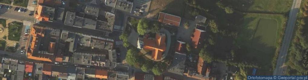 Zdjęcie satelitarne św. Apostołów Piotra i Pawła
