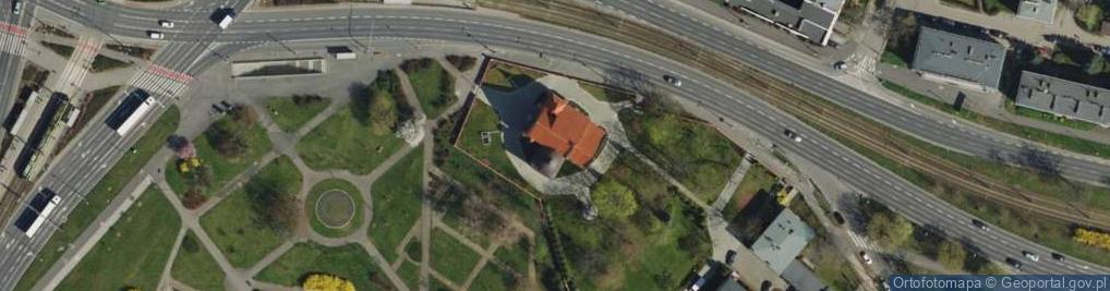 Zdjęcie satelitarne św. Jana Jerozolimskiego za Murami