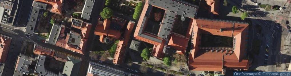 Zdjęcie satelitarne św. Klary i św. Jadwigi