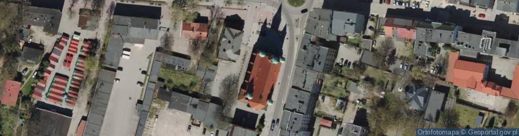 Zdjęcie satelitarne św. Leona Wielkiego i św. Stanisława Kostki