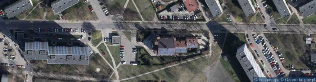 Zdjęcie satelitarne św. Łukasza Ewangelisty i św. Floriana Męczennika