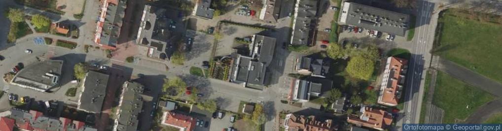 Zdjęcie satelitarne Bank Spółdzielczy w Pruszczu Gdańskim