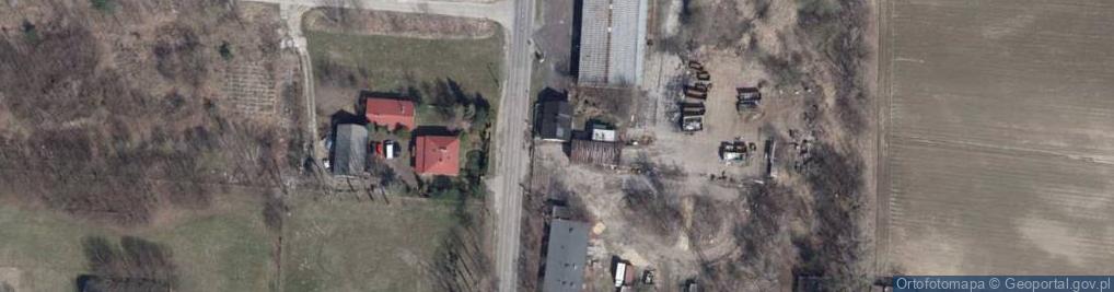 Zdjęcie satelitarne Dom Gos. Skład materiałów budowlanych, opału, nawozów