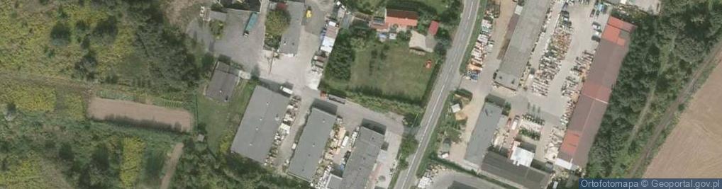 Zdjęcie satelitarne Trans-Opał. Skład opału. Kramek J.
