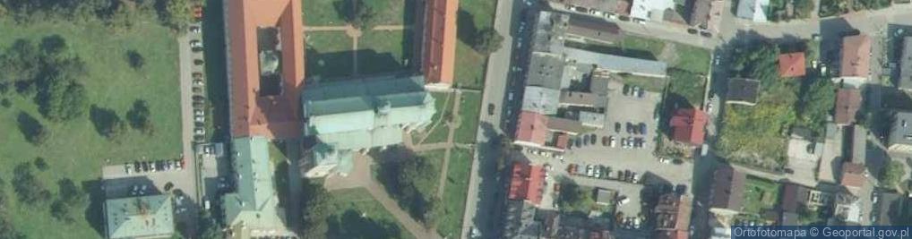Zdjęcie satelitarne Dąb Papieski