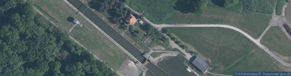 Zdjęcie satelitarne śluza Ratowice- rz. Odra [227