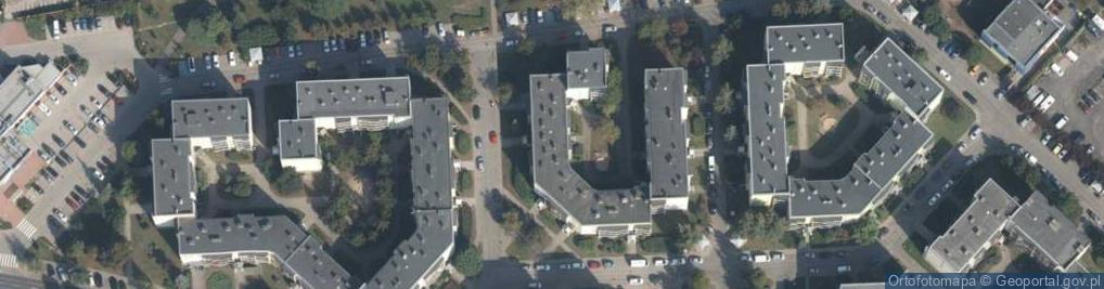 Zdjęcie satelitarne Przeds Handlowo Usługowe Sklep Wielobranżowy Krawiec T Krawiec w