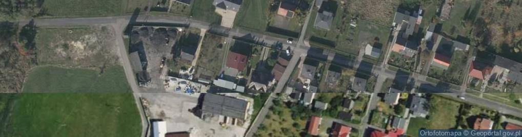 Zdjęcie satelitarne Sklep Ogólnospożywczy Ewadan Pryszcz Ewa Czudaj Danuta