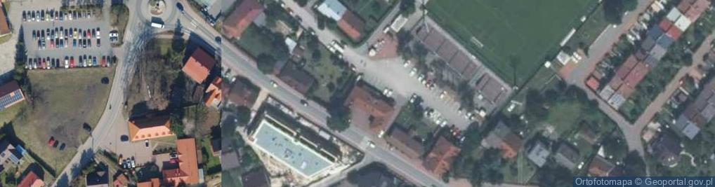 Zdjęcie satelitarne Sklep Spożywczo Przemysłowy Grześ Taxi Osobowe Usługi Transportowe