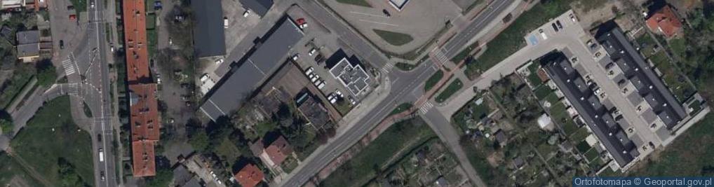Zdjęcie satelitarne Okręgowa Stacja Kontroli Pojazdów LOK Legnica
