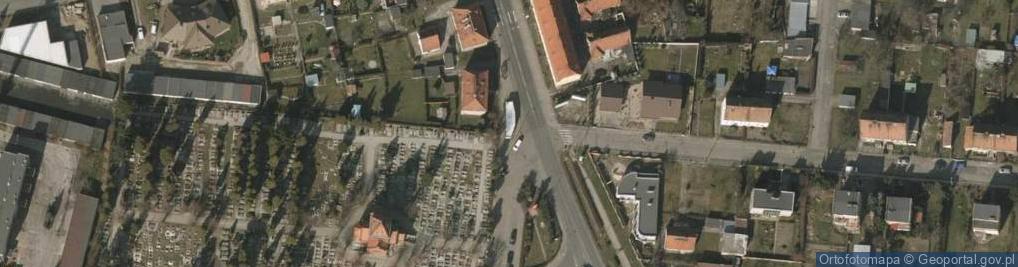 Zdjęcie satelitarne Podstawowa Stacja Kontroli Pojazdów EURO-CAR tel. 605080676, 785